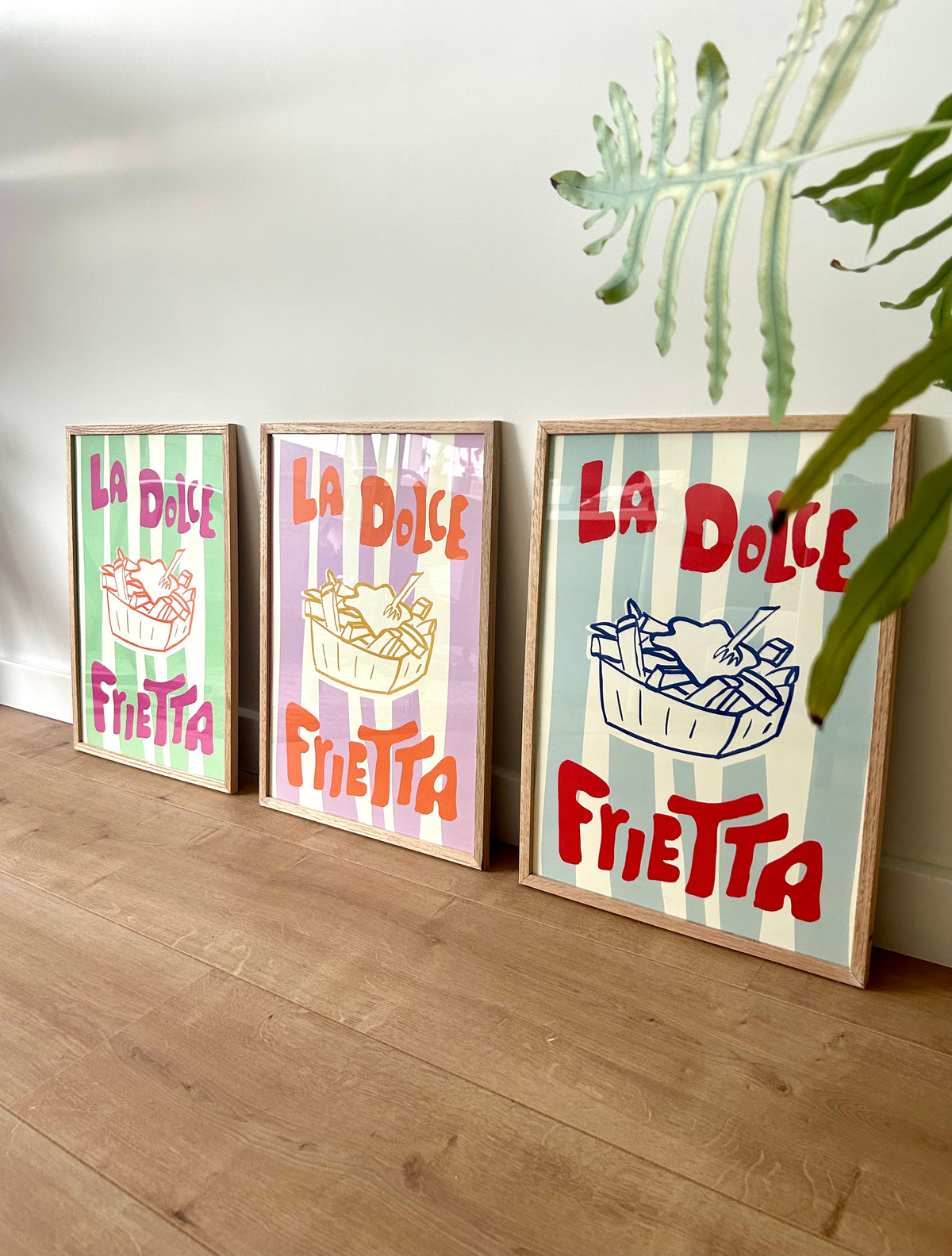 Poster - La Dolce Frietta - Blauw