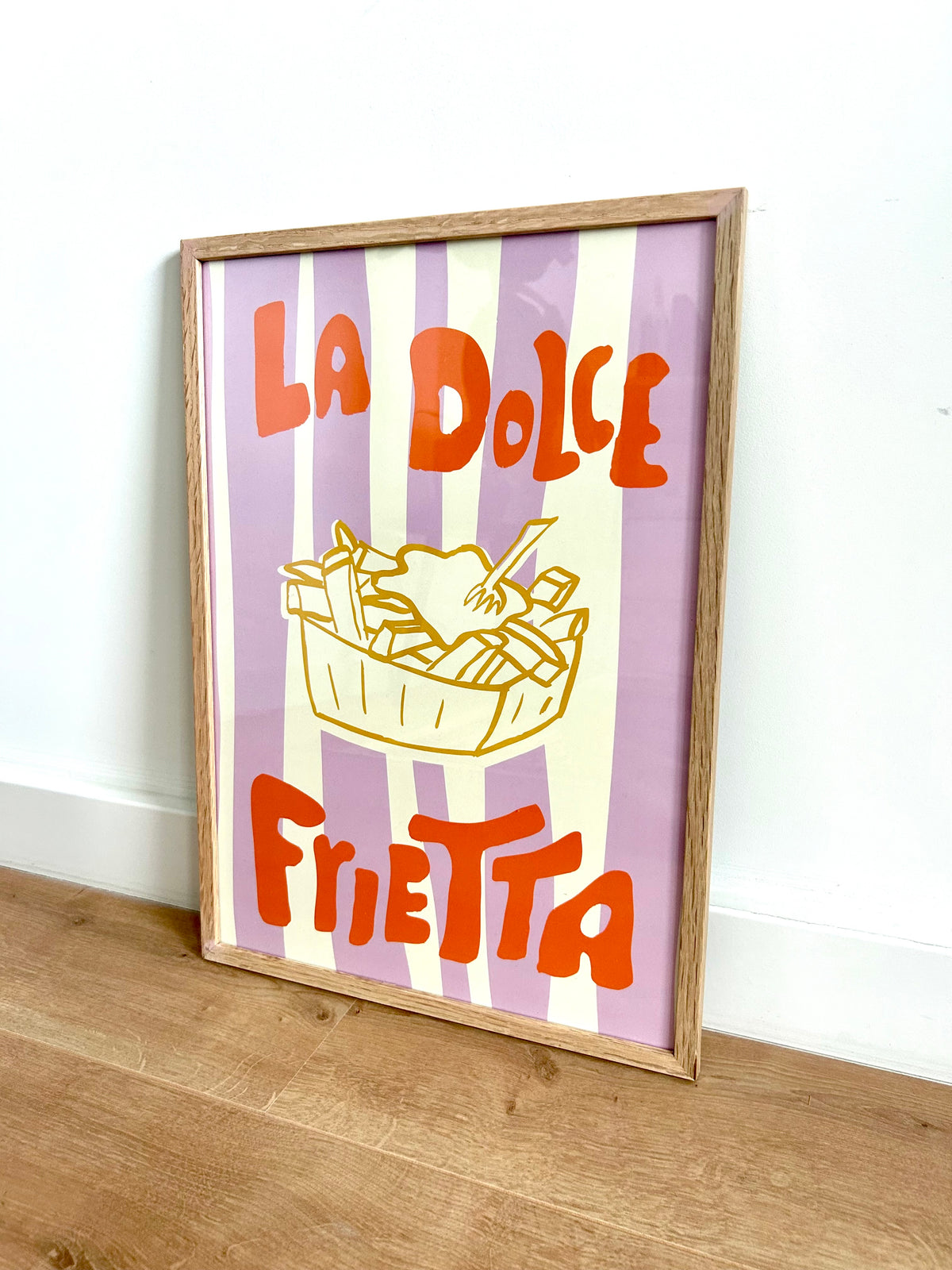 Poster - La Dolce Frietta - Paars