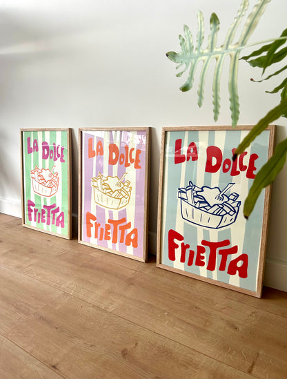 Poster - La Dolce Frietta - Paars