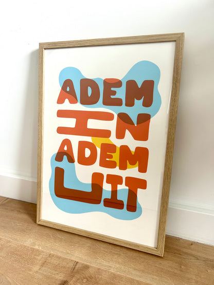 Poster - Adem in adem uit