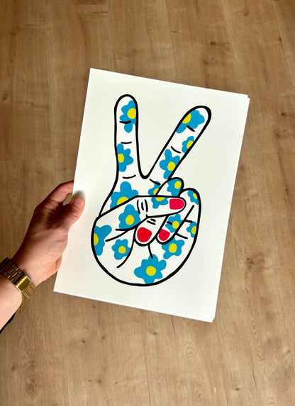 Poster - Peace vingers