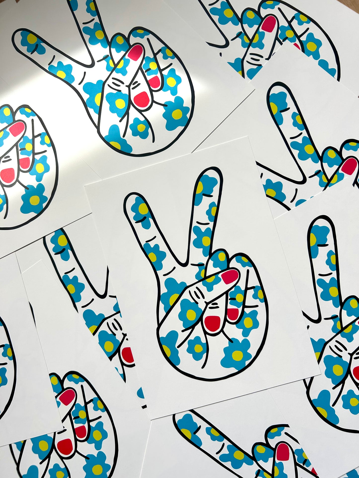 Poster - Peace vingers