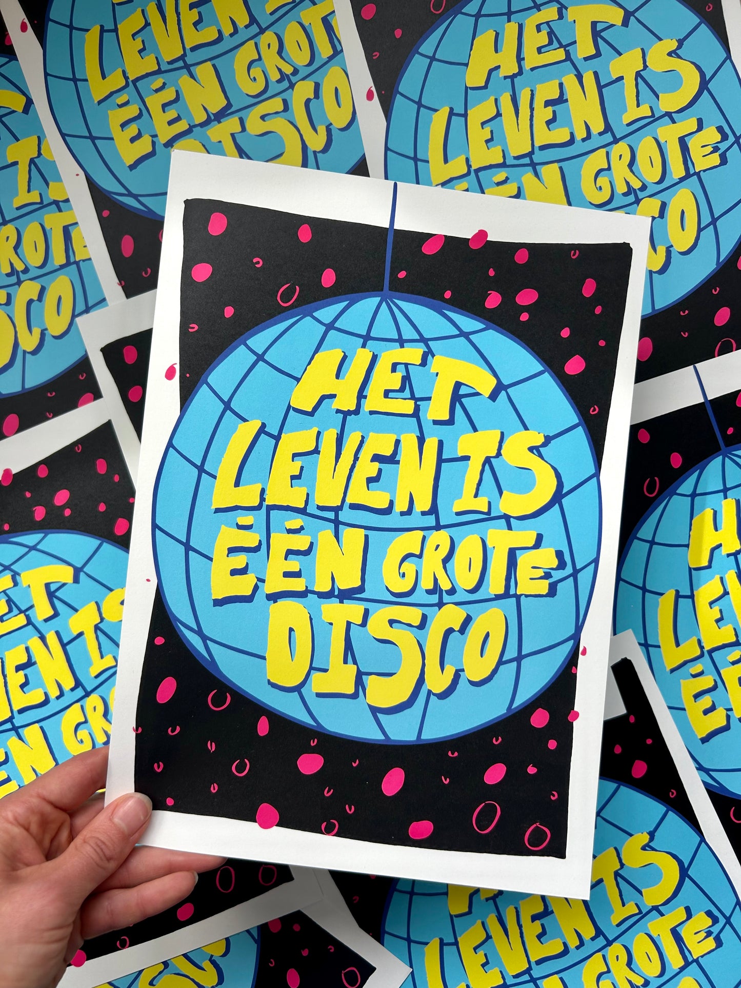 Poster - Het leven is een grote disco