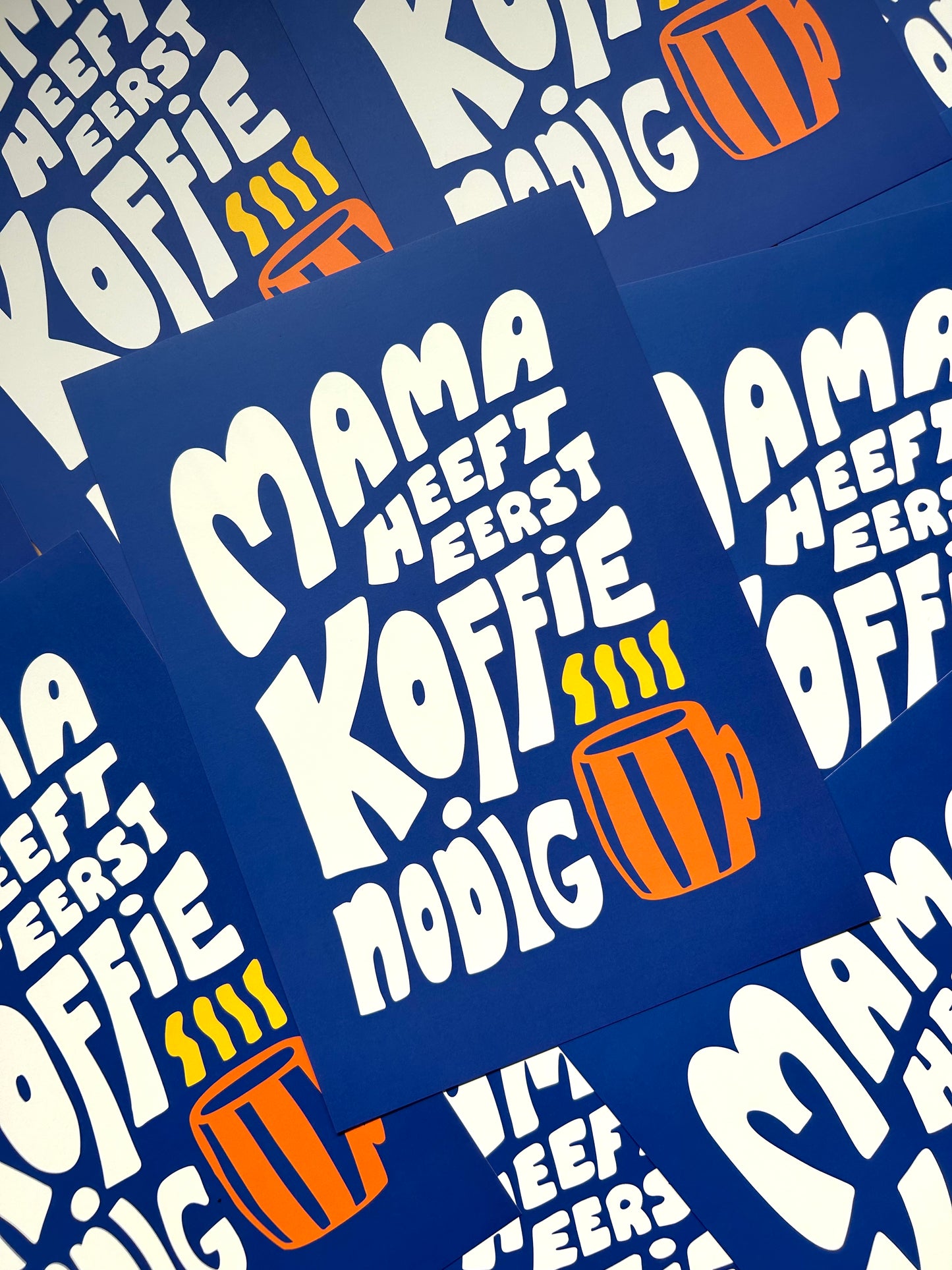 Poster - Mama heeft eerst koffie nodig