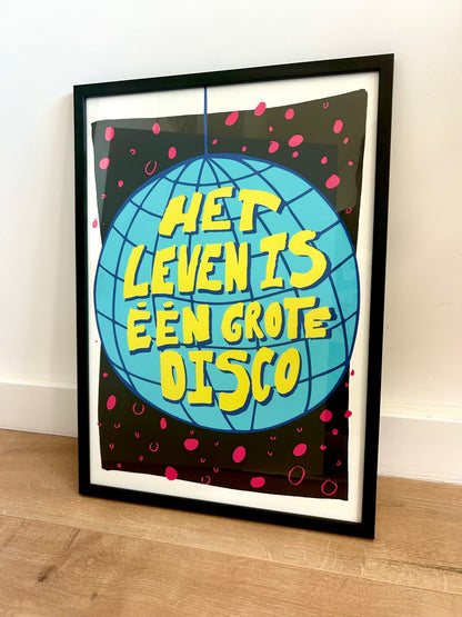 Poster - Het leven is een grote disco